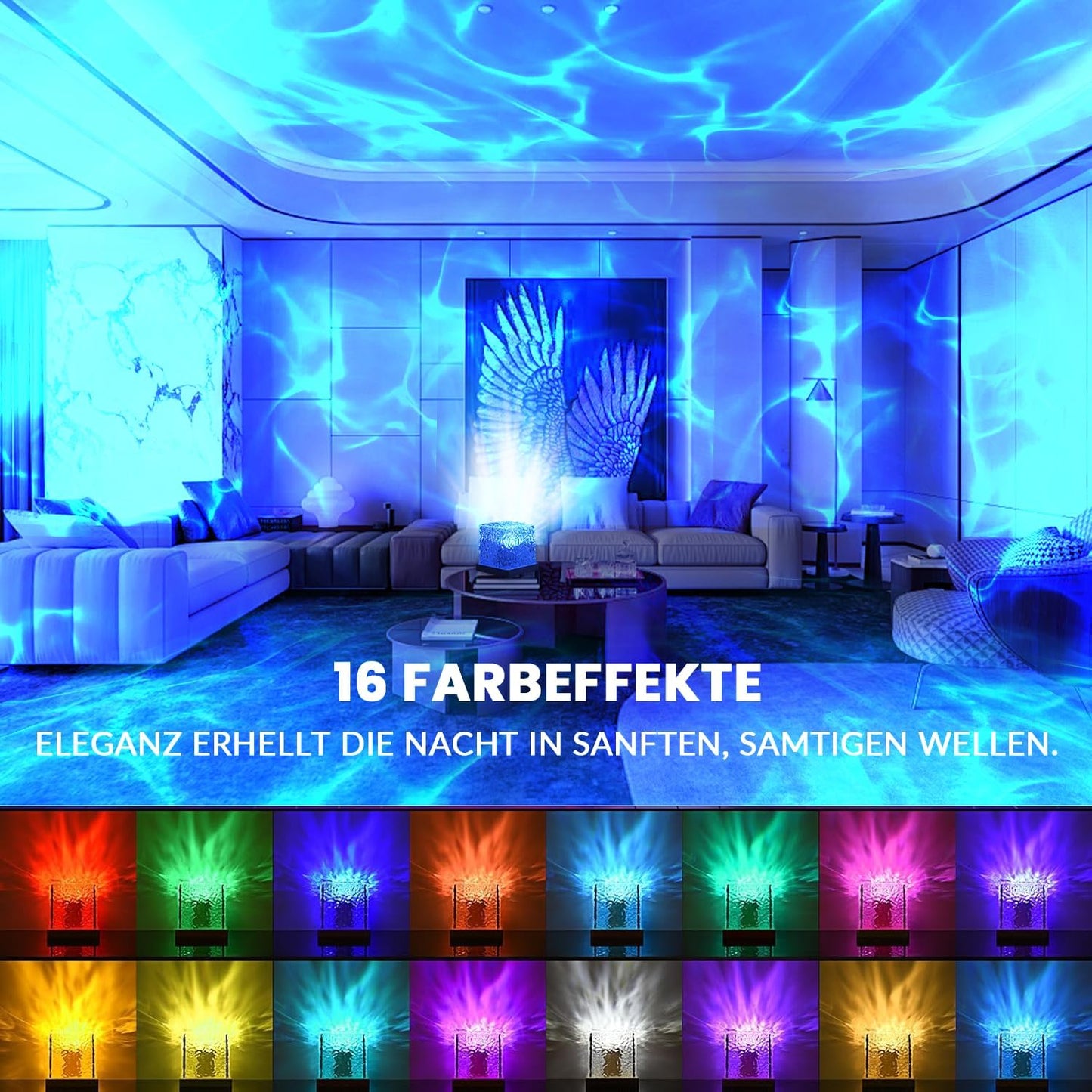 3D Ocean Waves Atmosphere Lamp