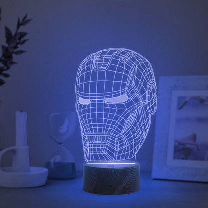 Iron Man 3D Holographic Lamp