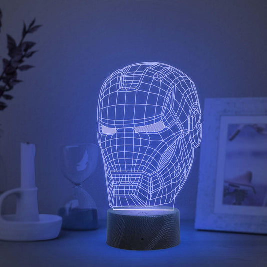Iron Man 3D Holographic Lamp