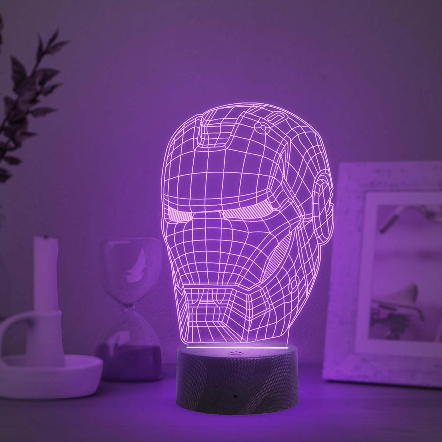 Iron Man 3D Holographic Lamp