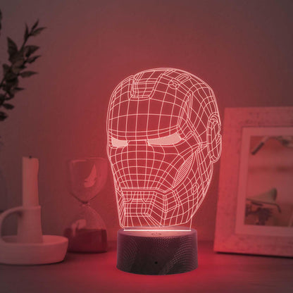 Iron Man 3D Holographic Lamp
