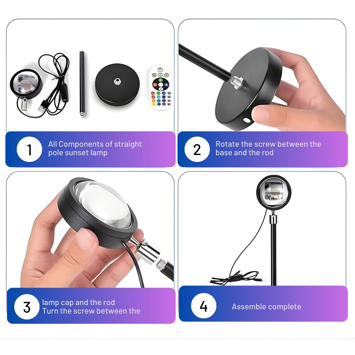 Golden Hour Sunset Mood Projector