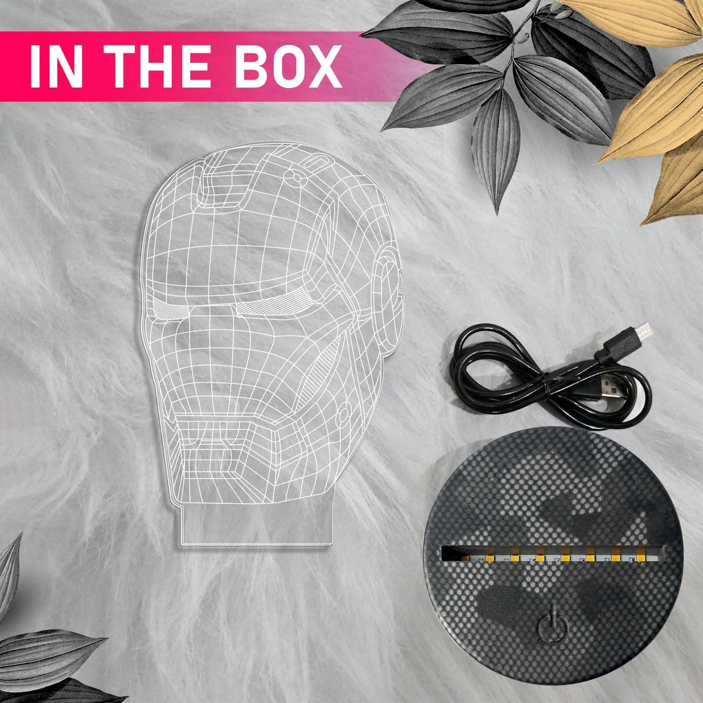 Iron Man 3D Holographic Lamp